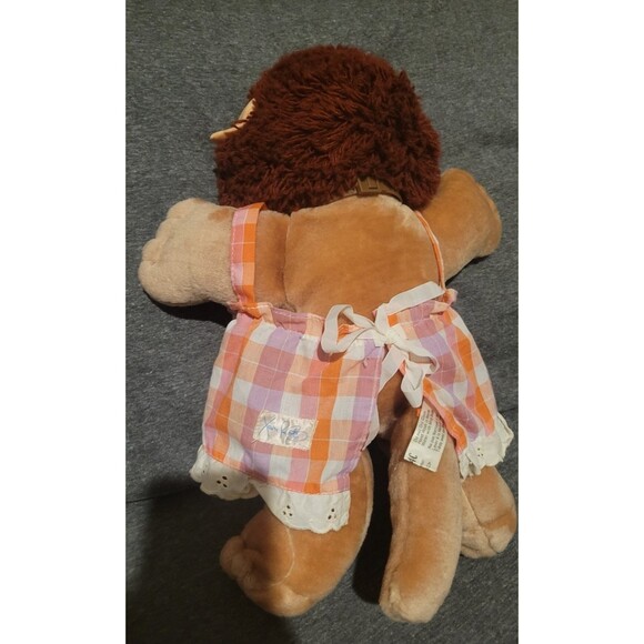 Vintage 1983 Cabbage Patch Kids Koosas Girl Lion Dog w/Dress Furskin Bear Doll - Picture 7 of 15
